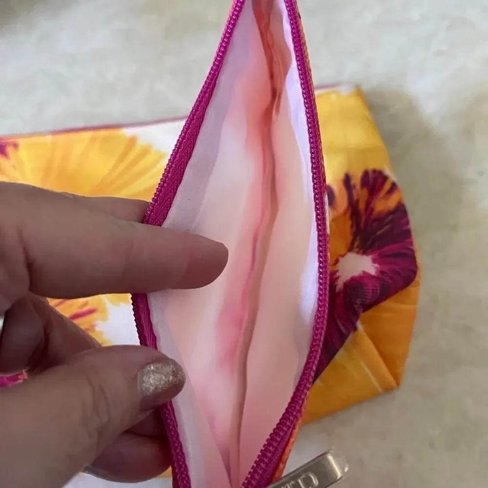 Set of 2 Clinique lulu dk collab cosmetic pouches